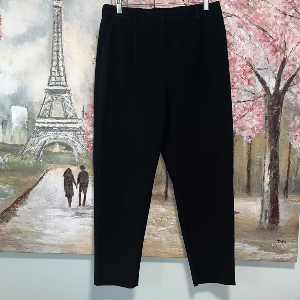 Halogen Black Darted Front Women’s Slack Pants sz Medium EUC